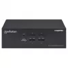 KVM-kytkin Manhattan 4-porttinen 4K@30Hz USB-A audio mikki