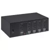 KVM-kytkin Manhattan 4-porttinen 4K@30Hz USB-A audio mikki