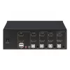 KVM-kytkin Manhattan 4-porttinen 4K@30Hz USB-A audio mikki
