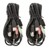 KVM-kytkin Manhattan 2-porttinen 4K HDMI USB audio 2 tietokoneen ohjaus
