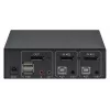 Manhattan 153546 KVM-kytkin, 2-porttinen DisplayPort/USB 2.0, 4K@60Hz, ääni, 2 x 1,8 m kaapelit