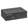 Manhattan 153546 KVM-kytkin, 2-porttinen DisplayPort/USB 2.0, 4K@60Hz, ääni, 2 x 1,8 m kaapelit