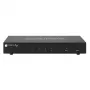 Techly IDATA DP-KVM4 KVM-kytkin rack-asennus musta