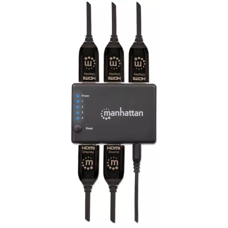 HDMI-jakaja Manhattan 4-porttinen Compact