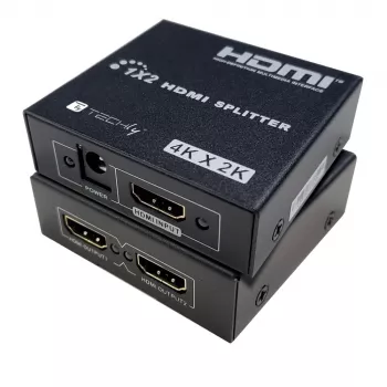Videojakaja Techly IDATA HDMI-4K230 2x HDMI 3840x2160 musta