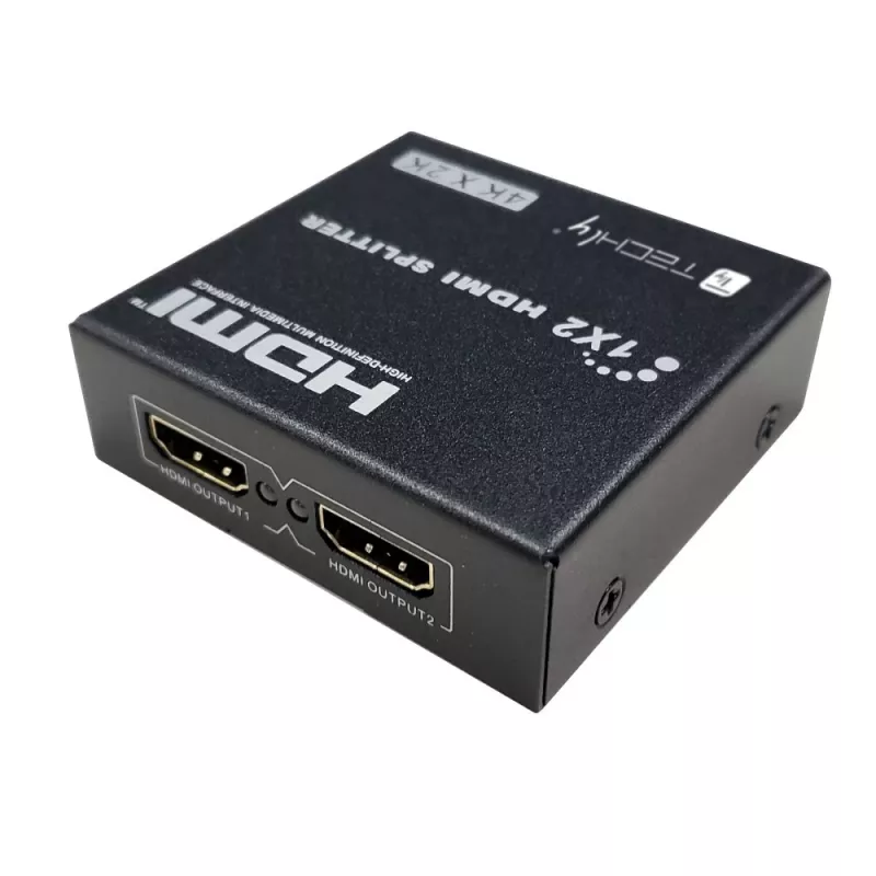 Videojakaja Techly IDATA HDMI-4K230 2x HDMI 3840x2160 musta