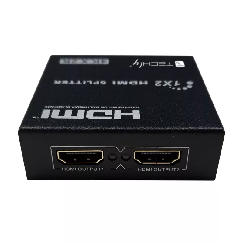 Videojakaja Techly IDATA HDMI-4K230 2x HDMI 3840x2160 musta