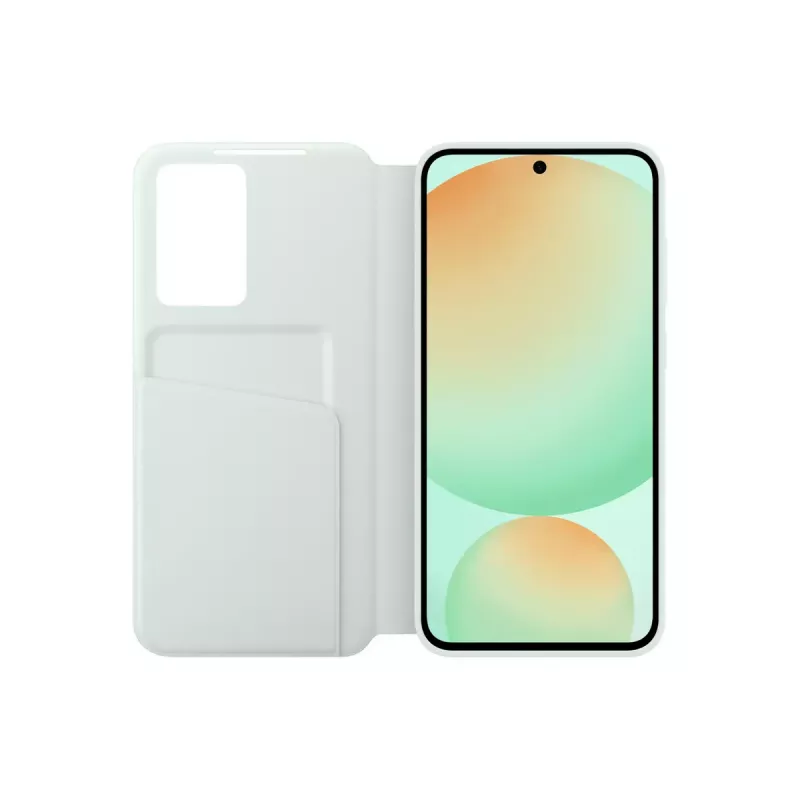 Samsung EF-ZS721CMEGWW Smart View Wallet Case -suojakotelo Galaxy S24 FE:lle, hunaja