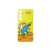 Suojakotelo Samsung Keith Haring Flipsuit Case S24 FE:lle keltainen