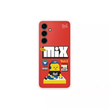 Suojakotelo Samsung Sticky Monster Lab Flipsuit Case S24 FE:lle punainen