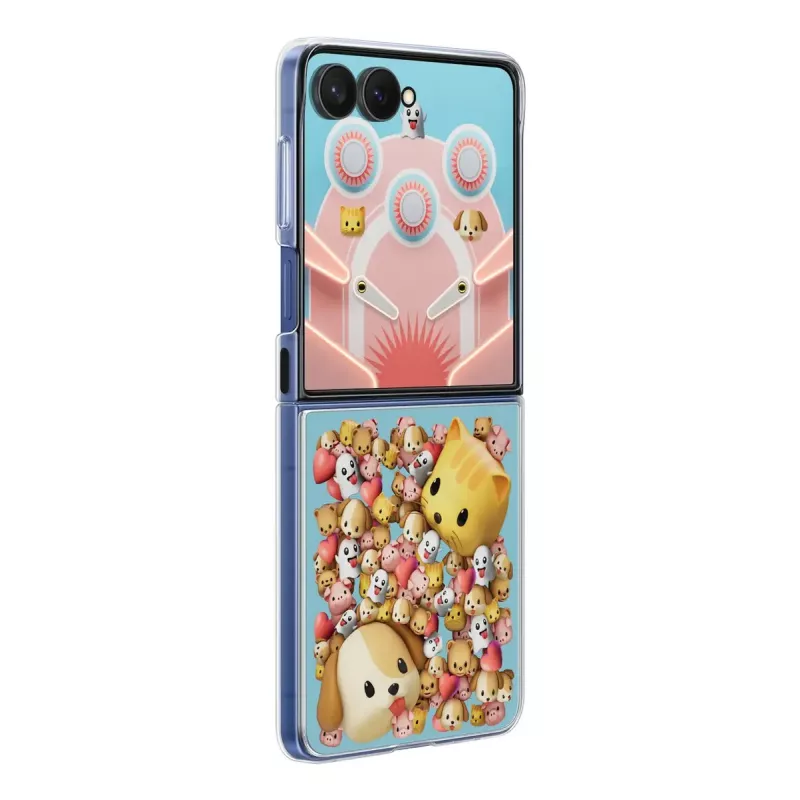 Suojakotelo Samsung Galaxy Z Flip7 läpinäkyvä monokromaattinen