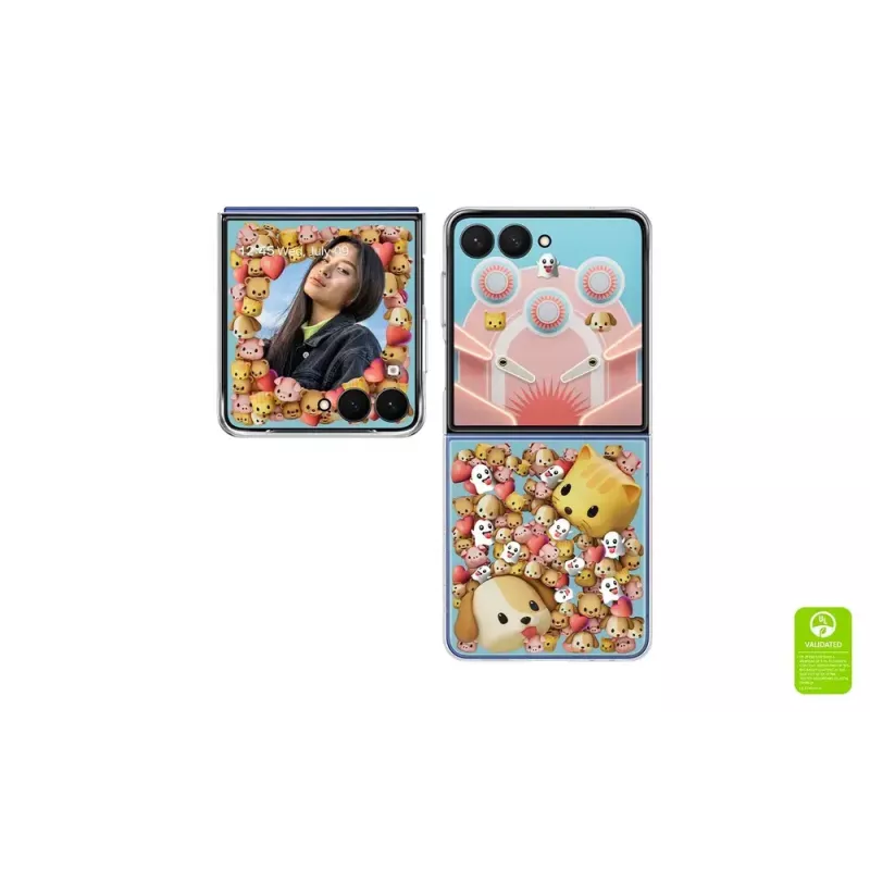 Suojakotelo Samsung Galaxy Z Flip7 läpinäkyvä monokromaattinen