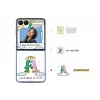 Suojakotelo Samsung Galaxy Z Flip7 läpinäkyvä monokromaattinen