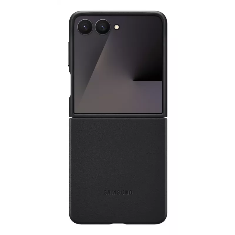 Suojakotelo Samsung Galaxy Flip7:lle Samsungilta, malli EF-VF766PBEGWW, musta