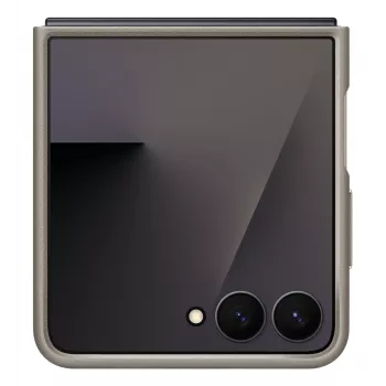 Suojakotelo Samsung Galaxy Flip7:lle Samsungilta, malli EF-VF766PJEGWW, taupe