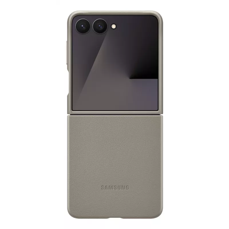 Suojakotelo Samsung Galaxy Flip7:lle Samsungilta, malli EF-VF766PJEGWW, taupe