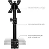 Techly ICA-LCD 500BK pöytäteline näytölle 13–30 tuumaa (76,2 cm), enintään 15 kg, VESA 75x75/100x100, musta