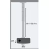 Techly projektorin kattotelineen jatke 60–102 cm hopea ICA-PM 102XL