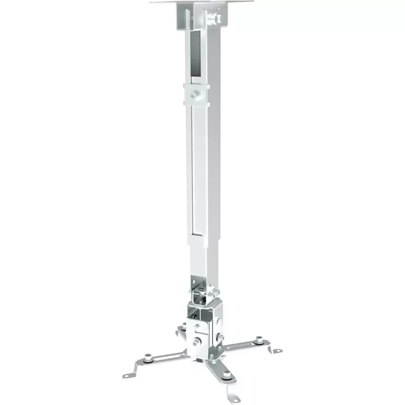Techly ICA-PM 16 projektorin kattoteline, enintään 20 kg, säädettävä 43–65 cm, kallistettava ja kääntyvä, hopea