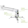 Techly ICA-PM 16 projektorin kattoteline, enintään 20 kg, säädettävä 43–65 cm, kallistettava ja kääntyvä, hopea