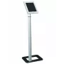 Techly ICA-TBL 1501 turvallinen lattiateline 9,7–10,1 tuuman (25,6 cm) tableteille, alumiini, VESA 75x75, hopea
