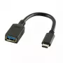 USB-kaapeli LogiLink USB C - USB A 0,15m CU0098 musta
