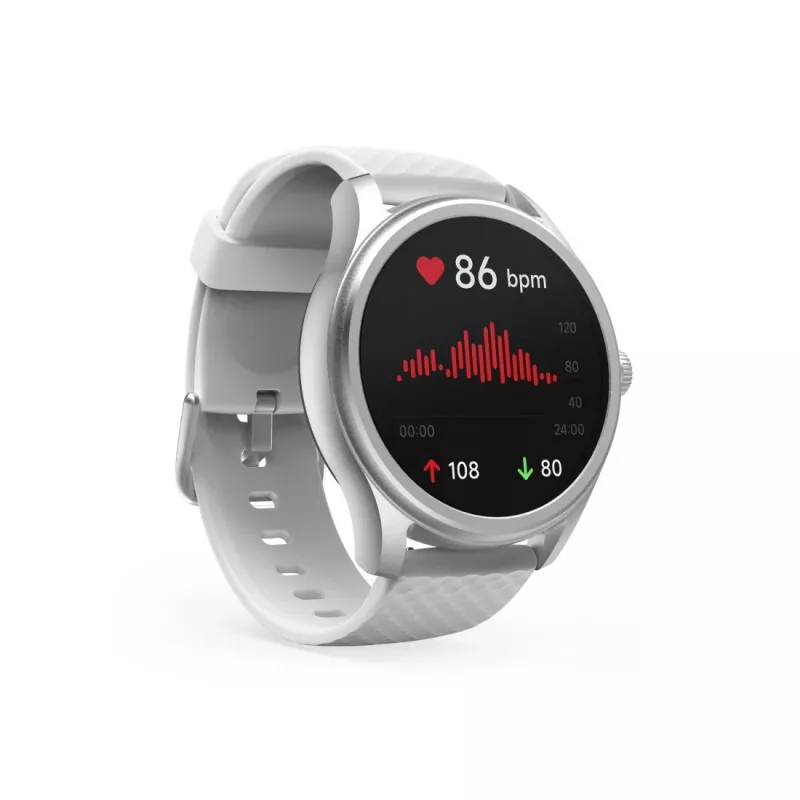 Hama Fit Watch 5010 älykello, 1,38 tuuman (3,51 cm) LCD, 46 mm, syke, SpO2, IP68, Bluetooth, hopea