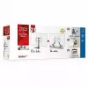 AV-laitehylly Barkan E850, 1 hyllytaso, musta, 565 mm korkeus, 6,5 kg kantavuus