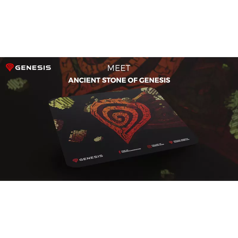 GENESIS Ancient Stone, monivärinen, kuva, kangas, kumi, pelihiirimatto