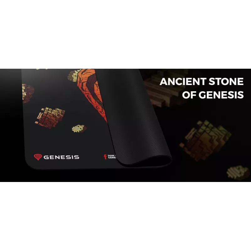 GENESIS Ancient Stone, monivärinen, kuva, kangas, kumi, pelihiirimatto