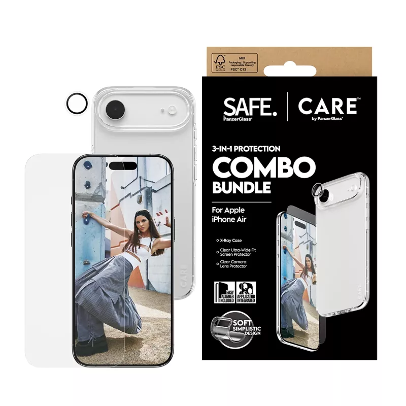 Näytönsuojakalvo + kamera- ja takakalvo yhdistelmä PanzerGlass iPhone 17 Air CR78718