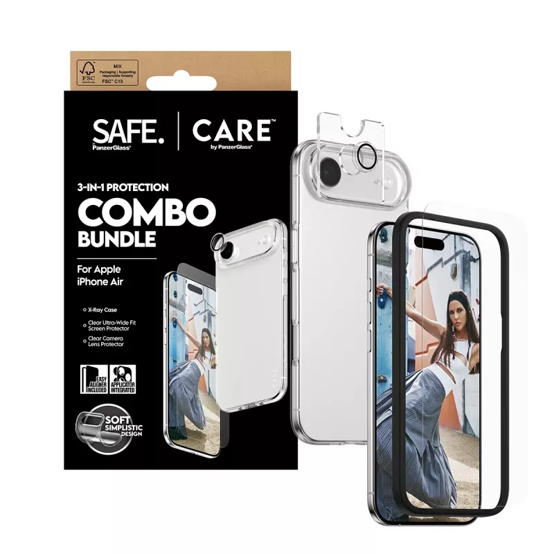 Näytönsuojakalvo + kamera- ja takakalvo yhdistelmä PanzerGlass iPhone 17 Air CR78718
