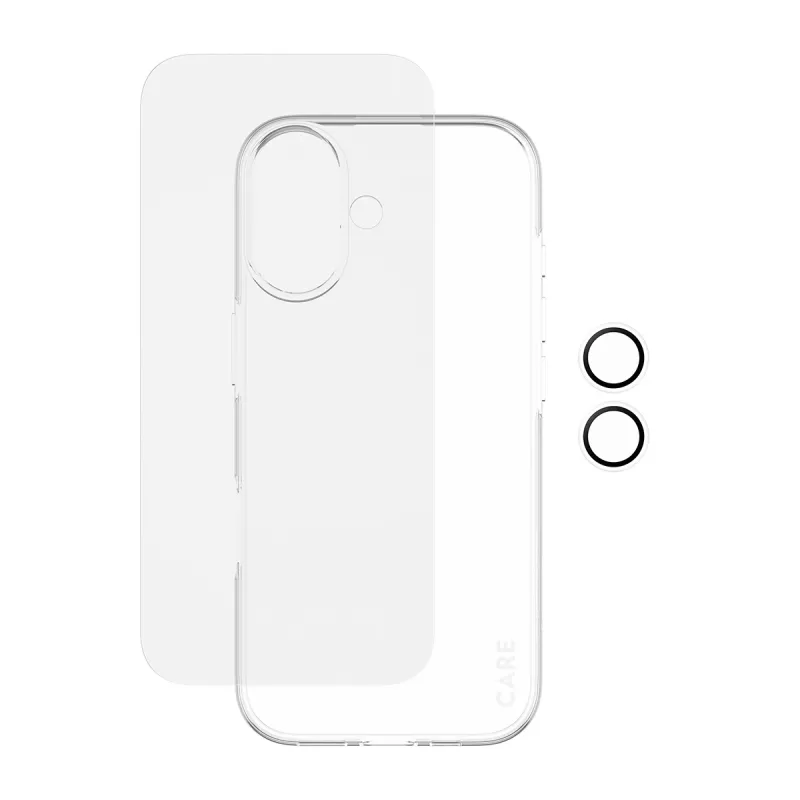 PanzerGlass 3-in-1 Combo Bundle iPhone 17 – näytönsuojaus, kameran linssinsuojaus ja kotelo