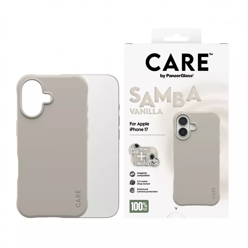 Kotelo PanzerGlass CARE by muodikas kotelo Samba Vanilla MagSafe iPhone 17
