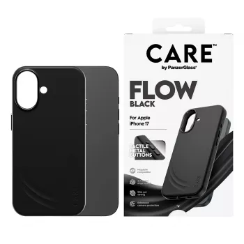 Suojakotelo PanzerGlass CARE Feature FLOW Case musta MagSafe iPhone 17