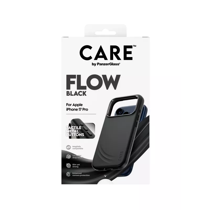 Suojakotelo PanzerGlass CARE by Feature FLOW Case musta MagSafe iPhone 17 Pro