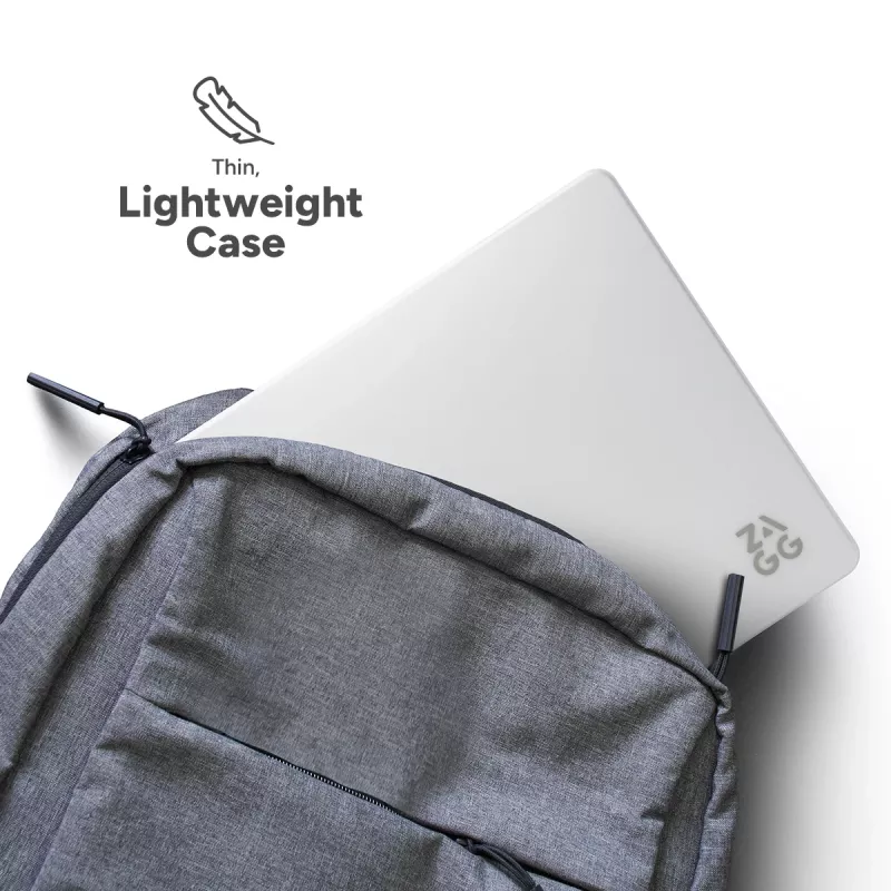 ZAGG Hardshell -suojakuori 13 tuuman MacBook Airille (M2/M3), kirkas