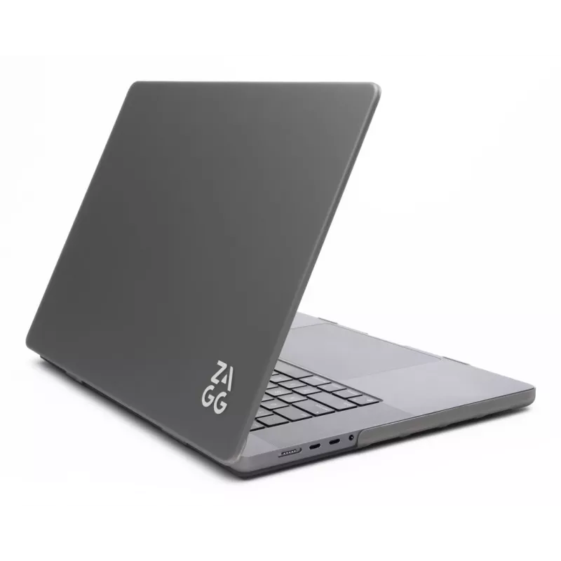 Kovakuorikotelo Zagg MacBook Air 13 (M3/M2) – Smoke, istuva suojakotelo