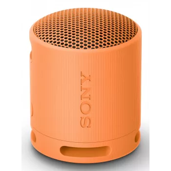 Sony SRS-XB100 - kannettava langaton Bluetooth-kaiutin, kestävä IP67 vesi- ja pölytiivis, 16 tunnin akku, Eco, ulkoiluun ja matkalle oranssi