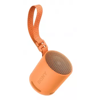 Sony SRS-XB100 - kannettava langaton Bluetooth-kaiutin, kestävä IP67 vesi- ja pölytiivis, 16 tunnin akku, Eco, ulkoiluun ja matkalle oranssi