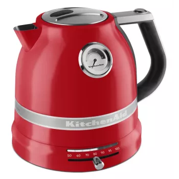 Vedenkeitin KITCHENAID 1,5 L 2400 W, ruostumaton teräs/alumiini, 7 lämpötila-asetusta, Imperial Red