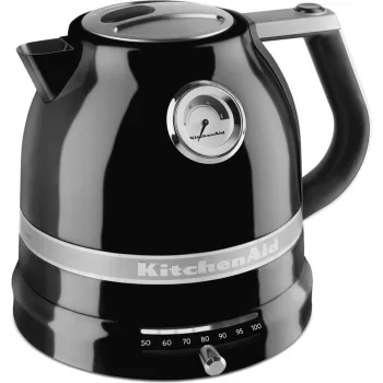 Vedenkeitin KITCHENAID 1,5 L 2400 W musta, 7 lämpötila-asetusta, ruostumaton teräs/alumiini
