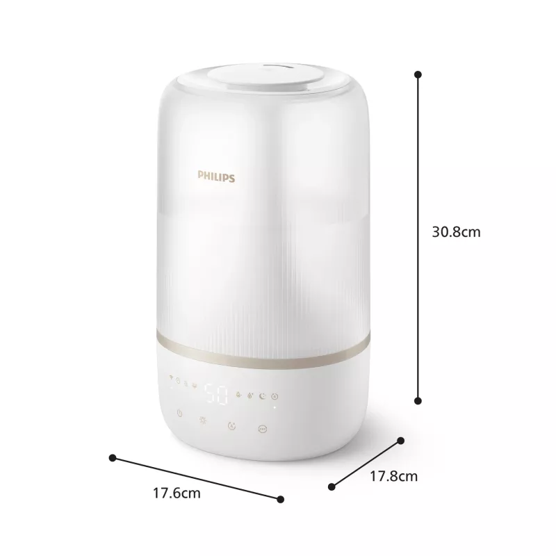 Philips 1000 series HU1510/04 ilmankostutin ultraääni 3 L valkoinen 19 W