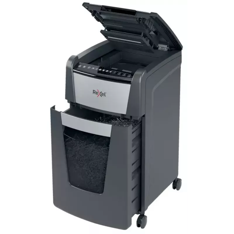 Rexel Optimum Auto+ 300M paperisilppuri mikrosilppu 55 dB 23 cm musta, harmaa