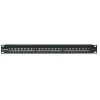 Intellinet patch-paneeli, Cat6, FTP, 24-porttinen, 1U, suojattu, 90° Top-Entry LSA-listat, musta