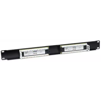 Intellinet patch-paneeli, Cat6, UTP, 16-porttinen, 1U, musta