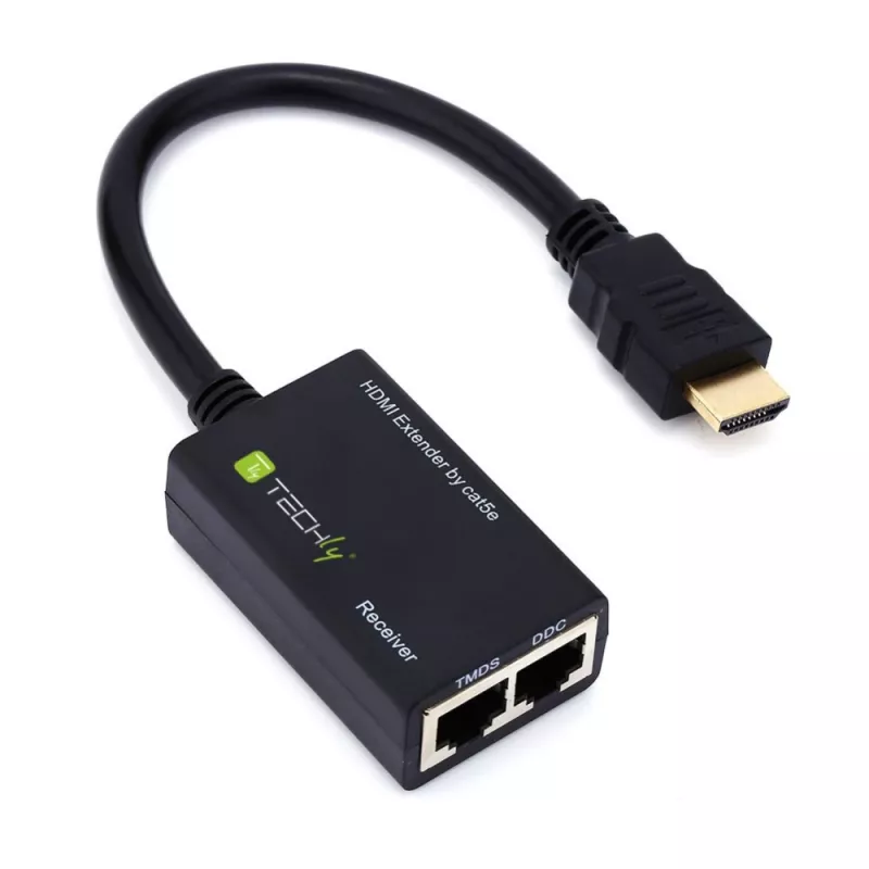 Techly vahvistin HDMI Cat 5e / 6 kompakti 30m IDATA EXT-E30D
