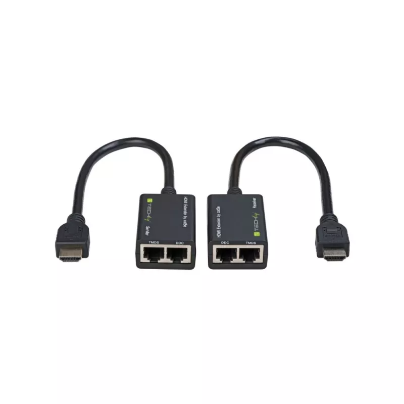 Techly vahvistin HDMI Cat 5e / 6 kompakti 30m IDATA EXT-E30D