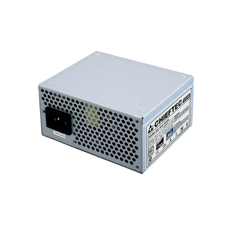 Virtalähde CHIEFTEC SFX-250VS 250 W 20+4-pin ATX SFX hopea, 80 mm tuuletin, ei-modulaarinen