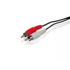 Conceptronic RCA-äänikaapeli, RCA, uros, RCA, uros, 5 m, musta